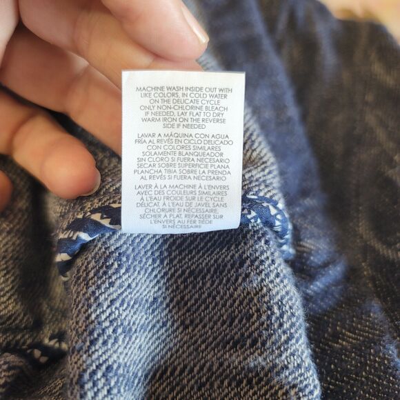 Cabi Adventure Anorak Blue Denim Duster Jacket Hooded Coatigan Womens Size M - Picture 11 of 12